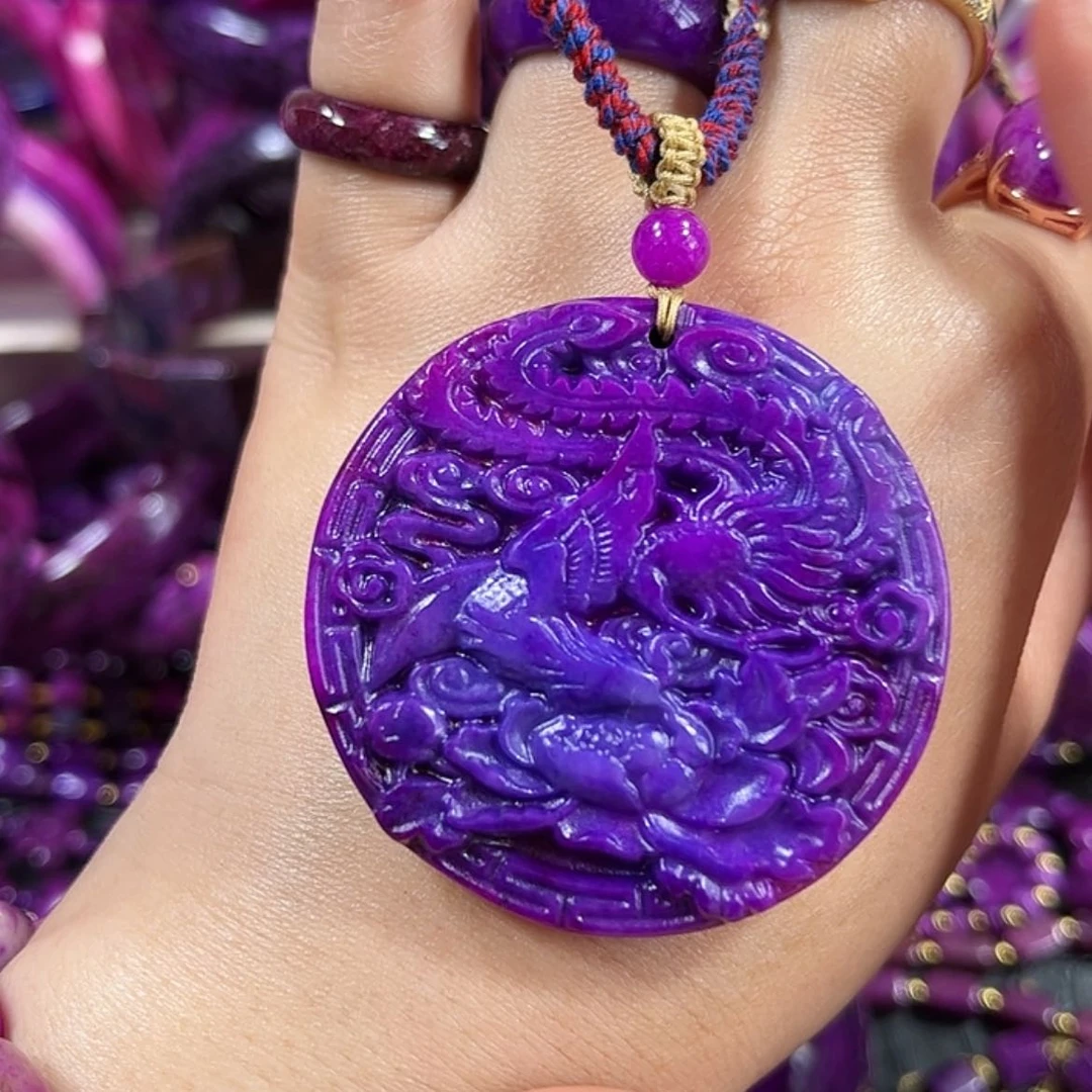 【闪购商品】玻璃DIY舒具石老油泥地丝绒夜莺爆紫凤凰牡丹卡50