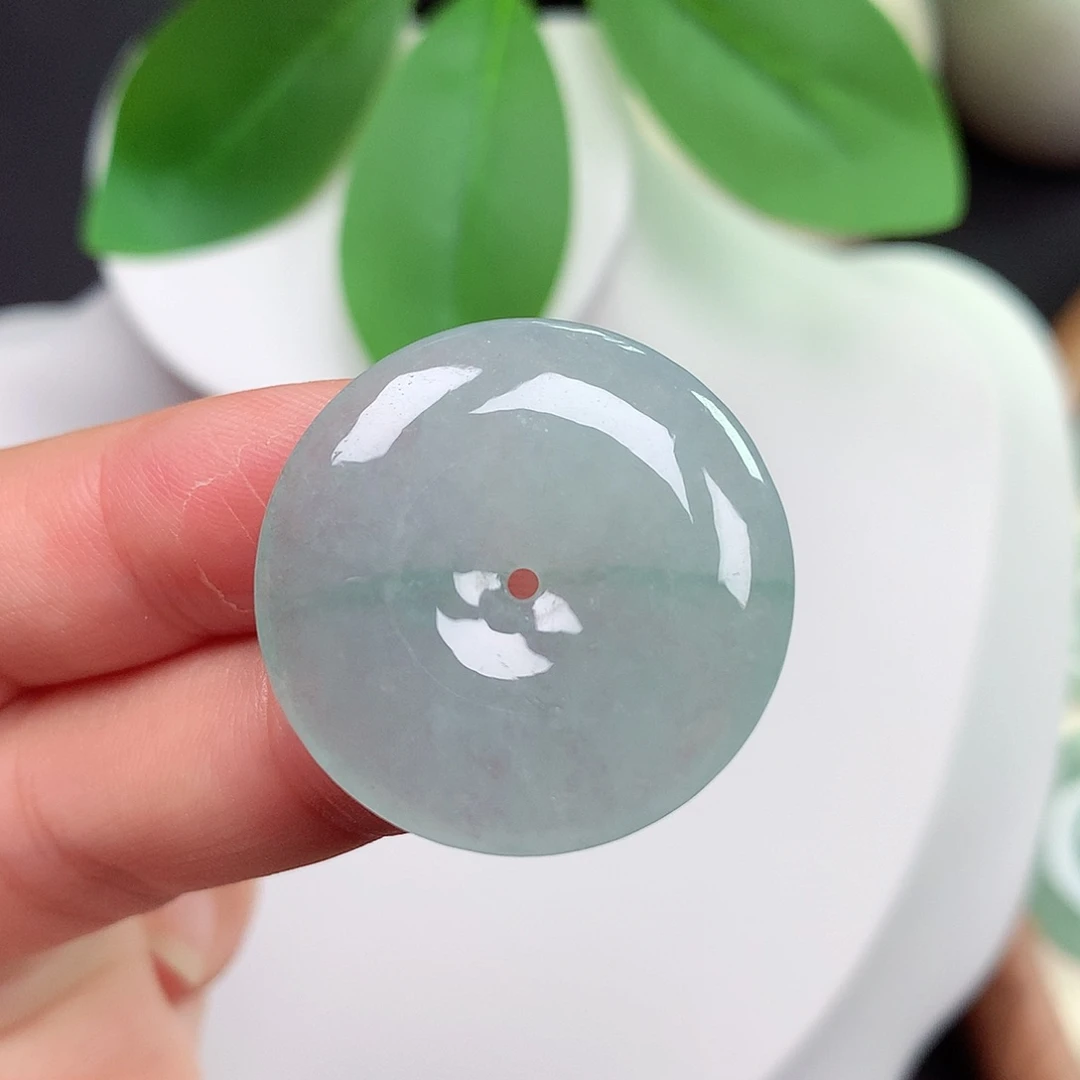颈饰未镶嵌翡翠平安扣 27.7x5.4mm