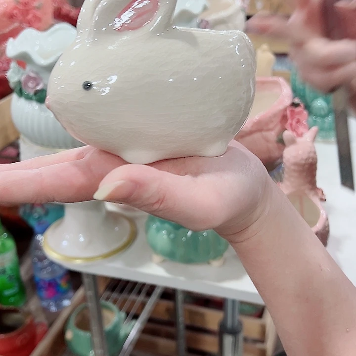 有孔，凑单福利满10元发货陶瓷多肉花盆！