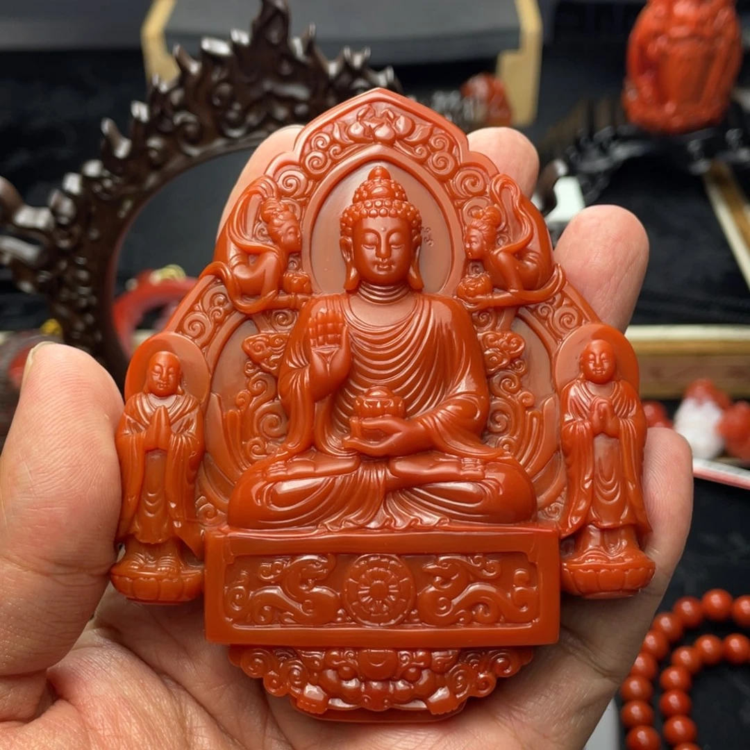 上***水南红玛瑙未镶嵌颈饰