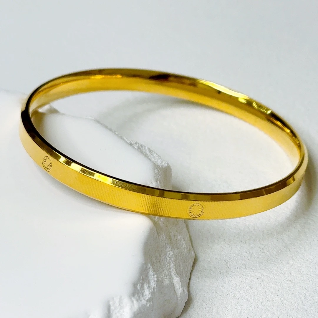 高定太阳纹闭口手镯-486