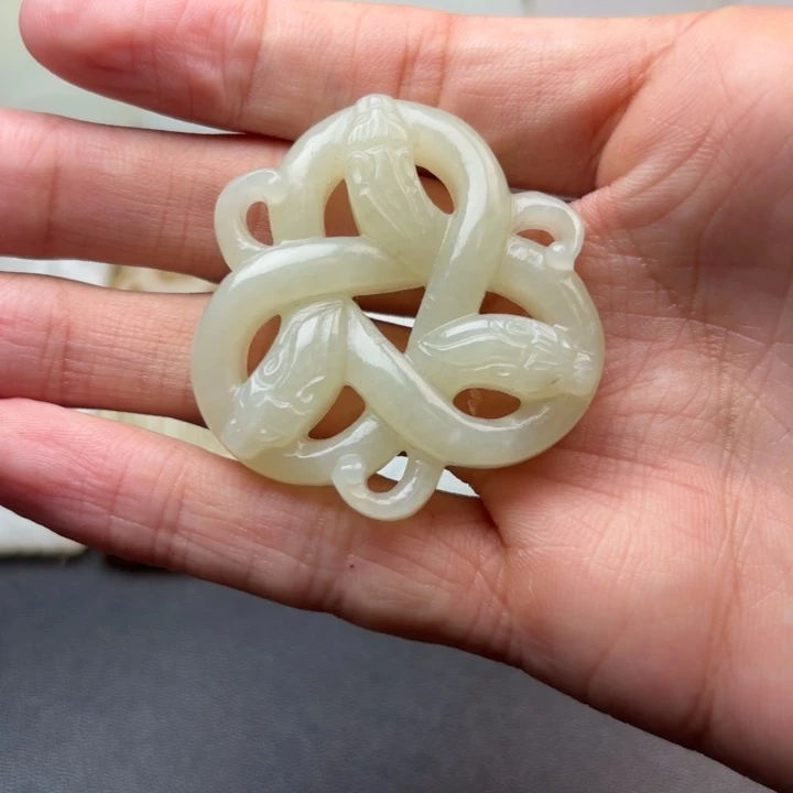 文***—和田玉未镶嵌挂件