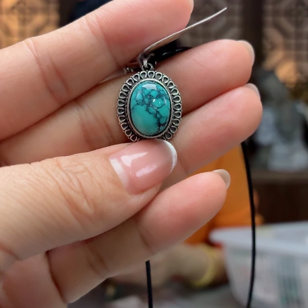 银S925镶嵌绿松石珠宝奇石
