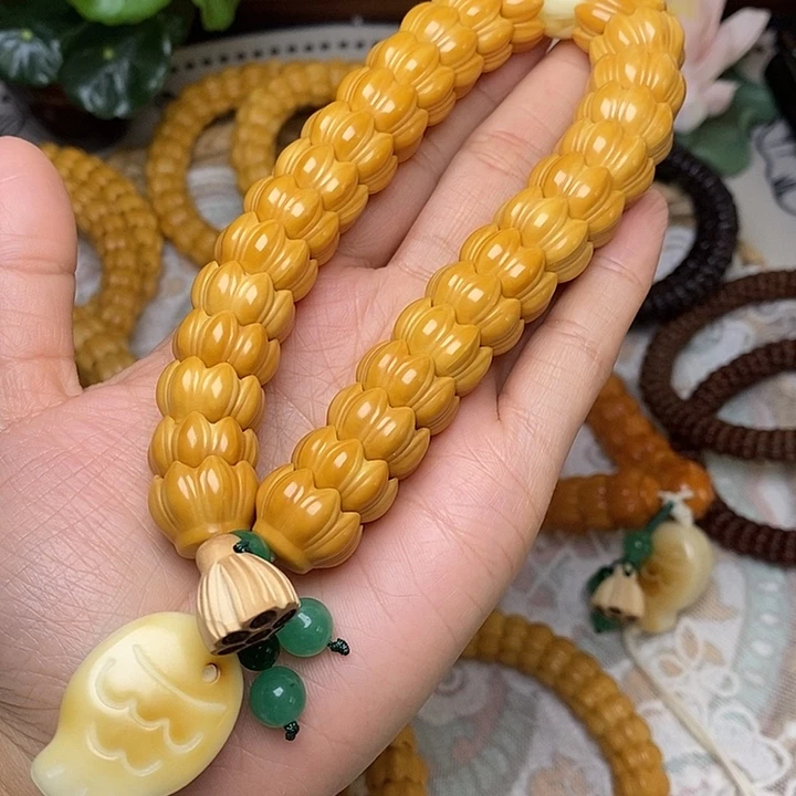 猴头核桃吊坠莲花1617