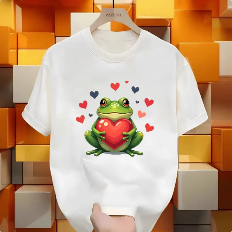 百搭洋气情侣圆领时尚夏季短袖休闲国潮风T恤男女款