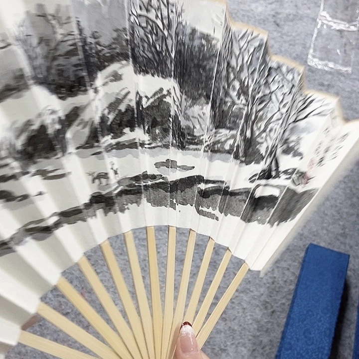 书法林森扇子作品