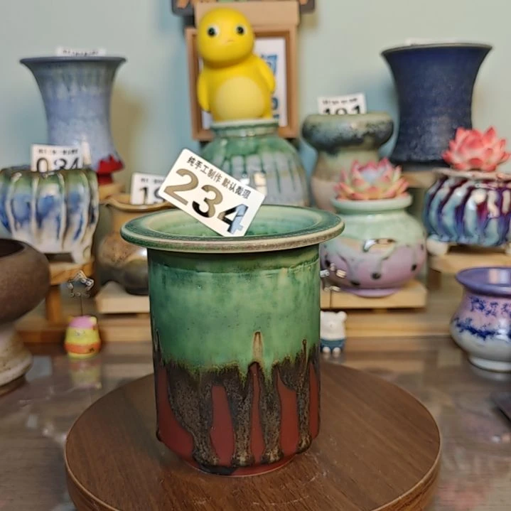 大***妹景德镇手工陶瓷盆 口8.5