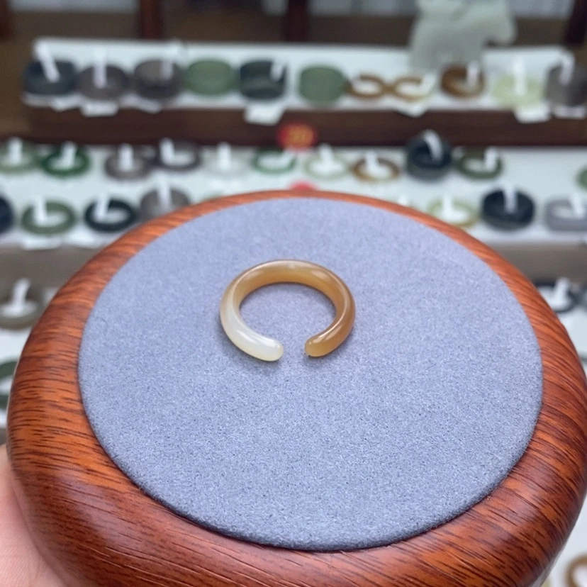 【闪购商品】未镶嵌戒指和田玉  和田玉戒 13-3