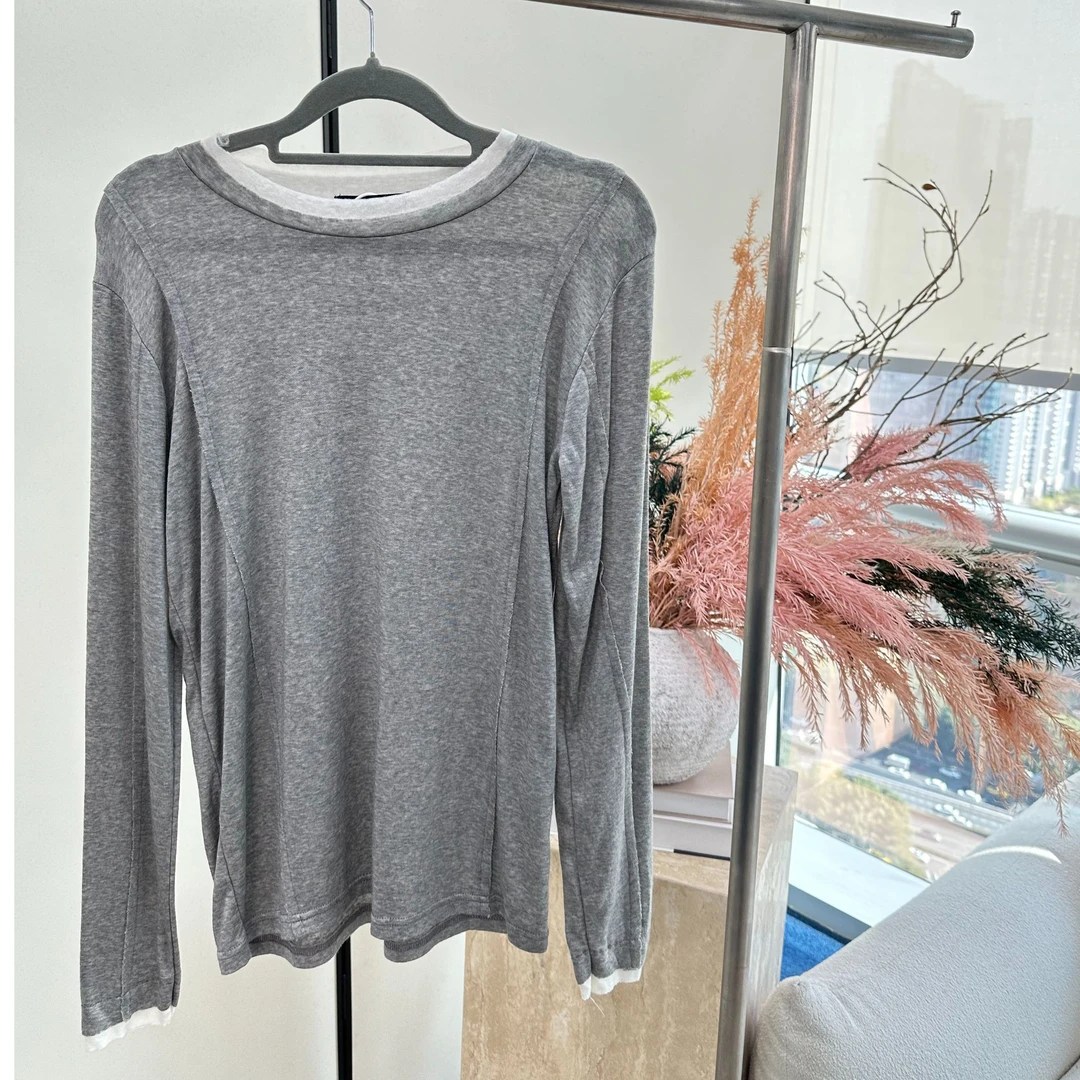 JOSIE CHOW【假两件】女款T恤。zz0007