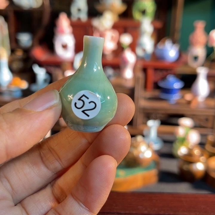 摆件微陶老王迷你花瓶