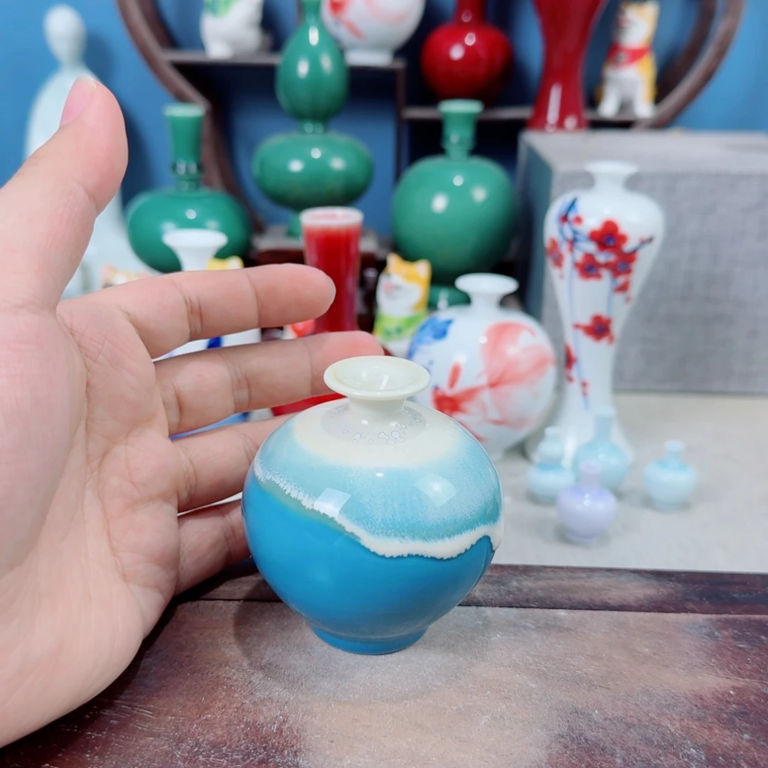 陶瓷手工小花器摆件