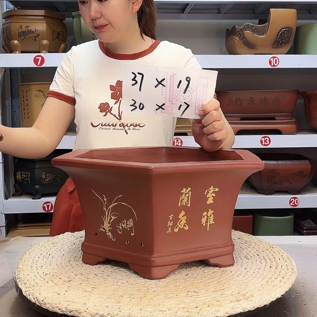 紫砂花盆紫砂花盆