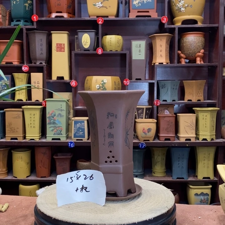紫砂花盆紫砂花盆