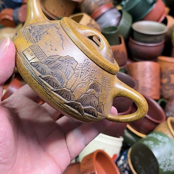 紫砂茶杯全手工紫砂主人杯