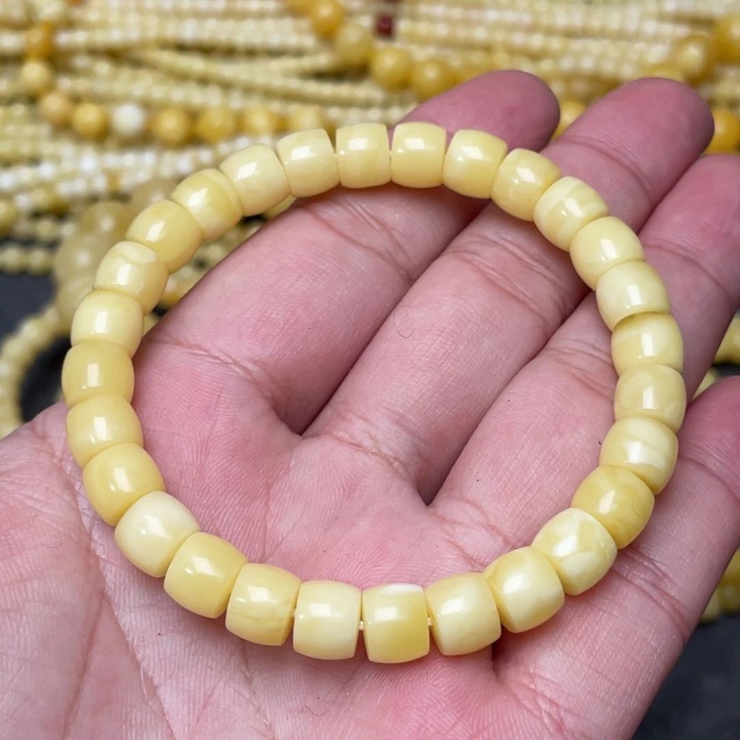 蜜蜡裸石未镶嵌蜜蜡手串8.3mm