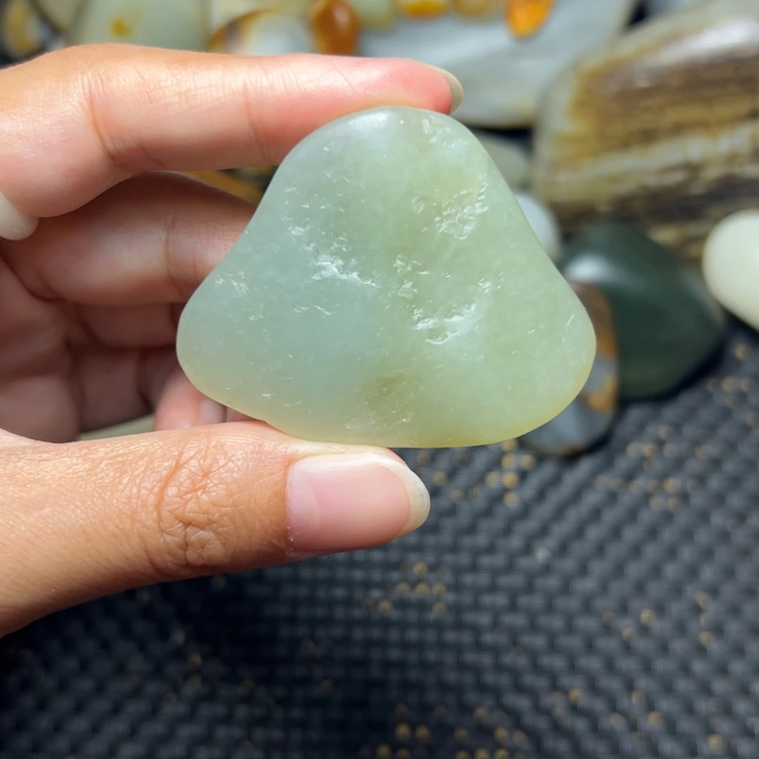 和田玉未镶嵌挂件A38