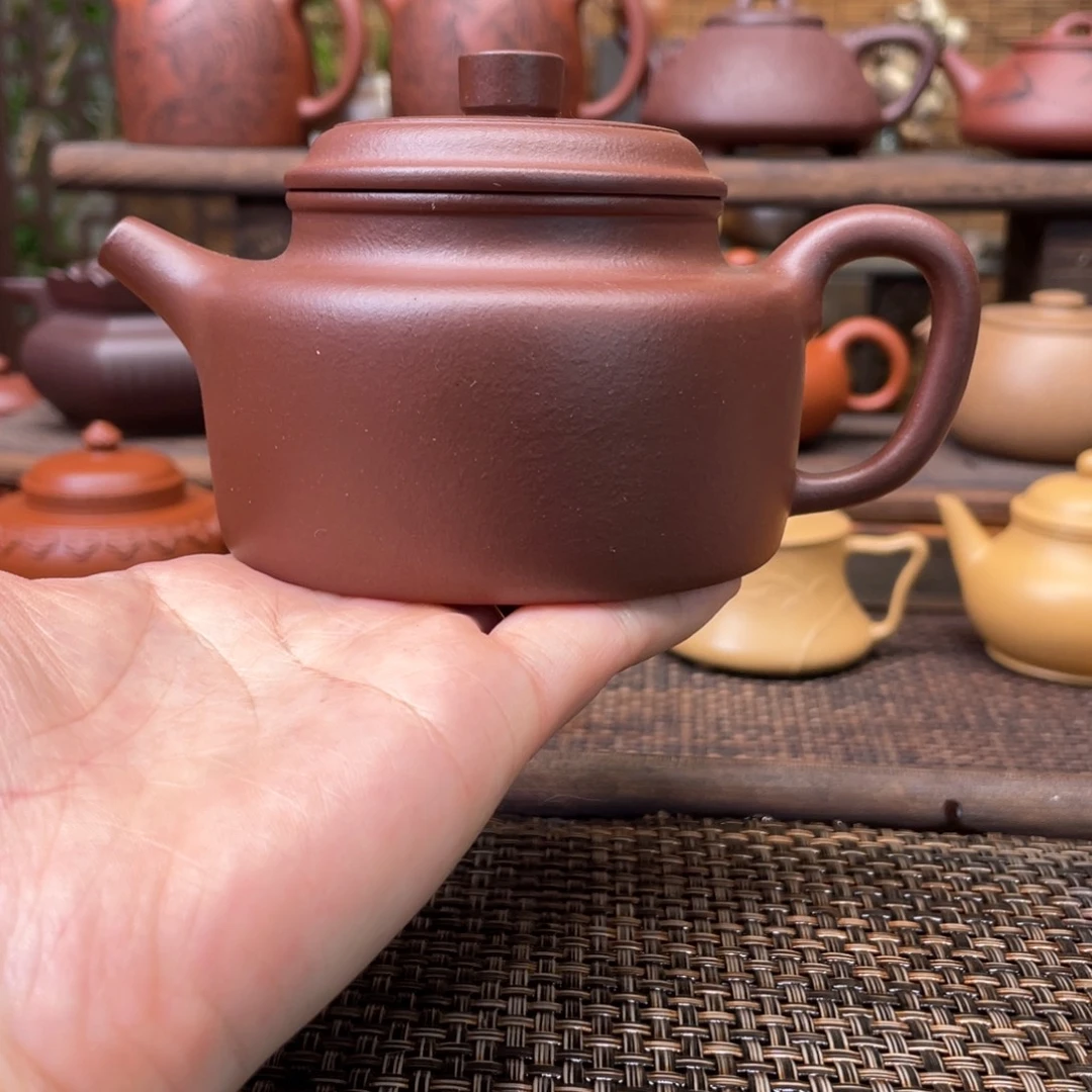 紫砂茶壶宜兴原矿紫砂手工制240