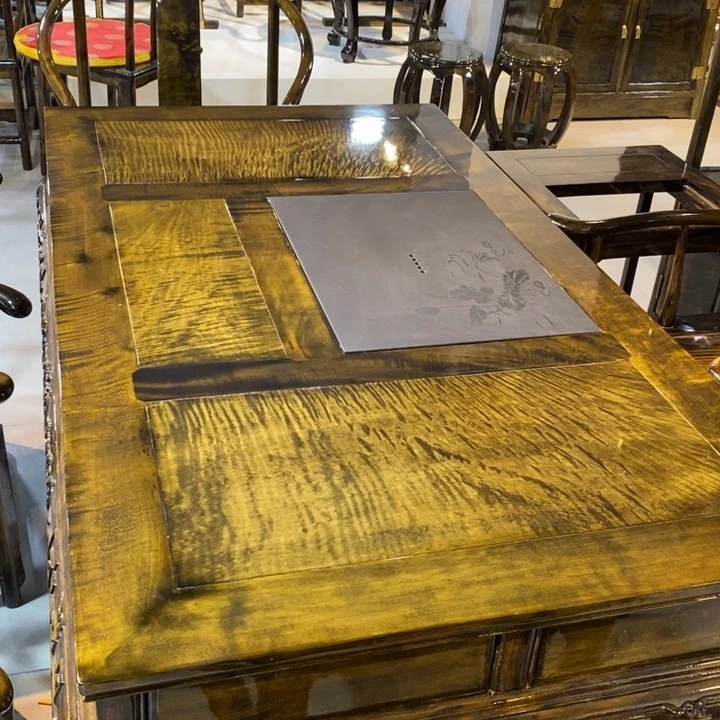 草***歌楠木茶桌七件套一米八定金1800剩下8千