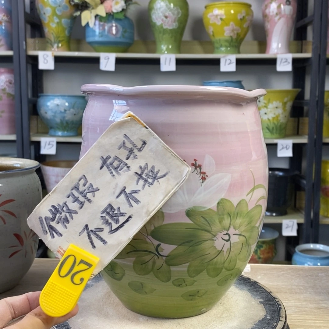 景德镇手工手绘陶瓷花盆