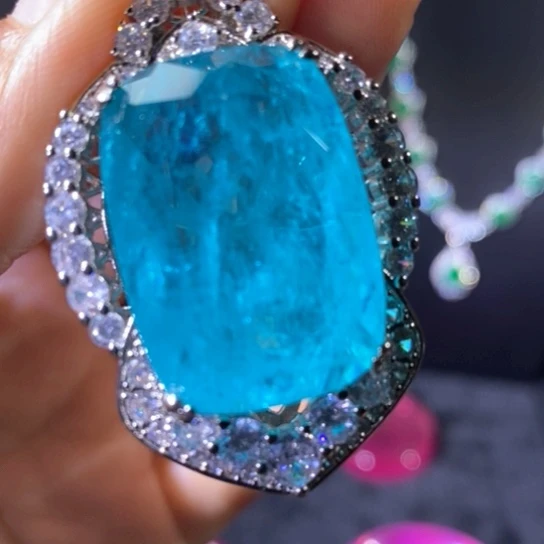 红宝石戒指银S925镶嵌