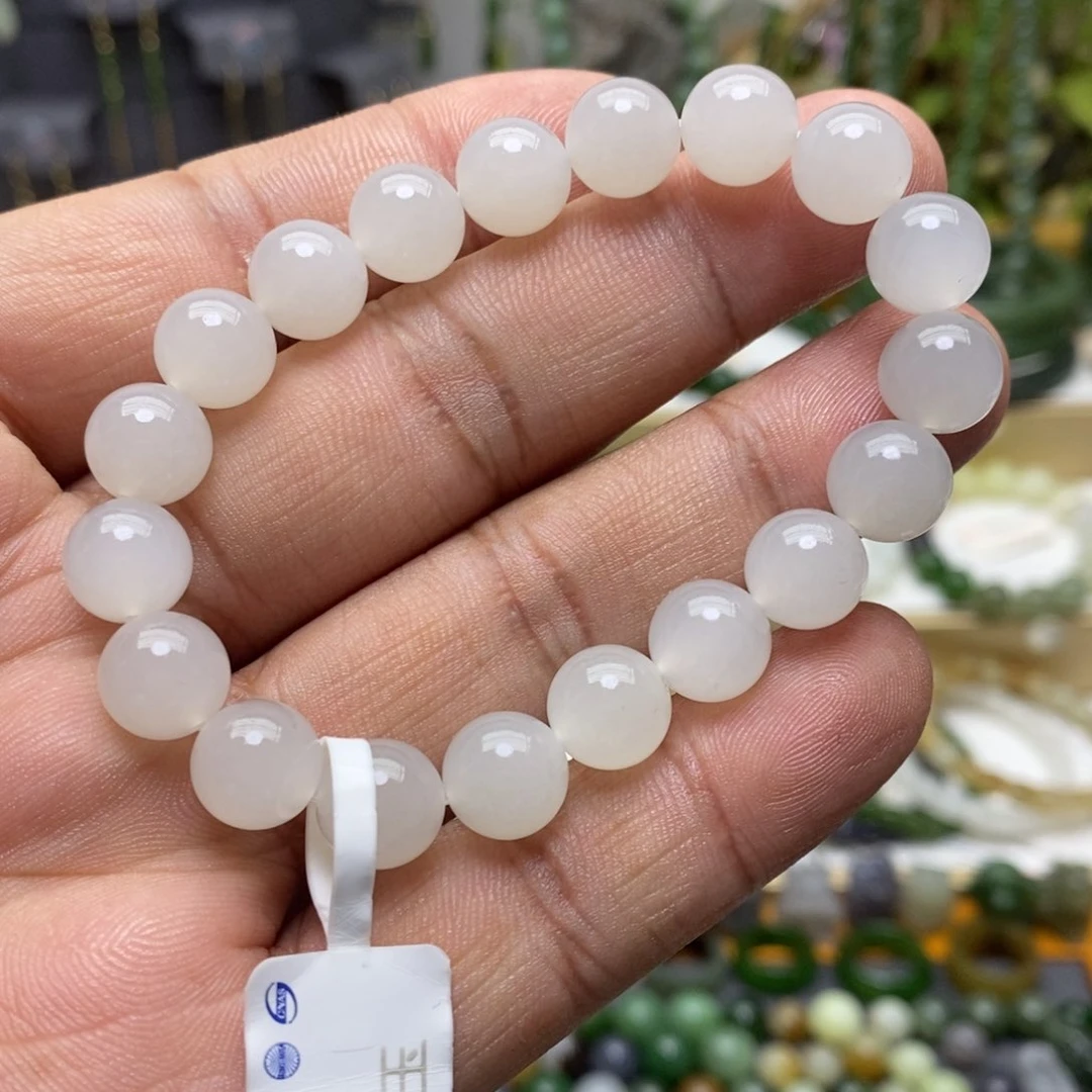 和田玉（白玉）手链未镶嵌76