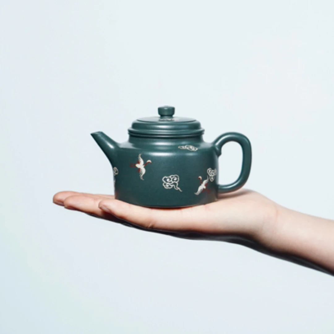 剑流德钟·小精品·150cc 墨绿泥 紫砂壶