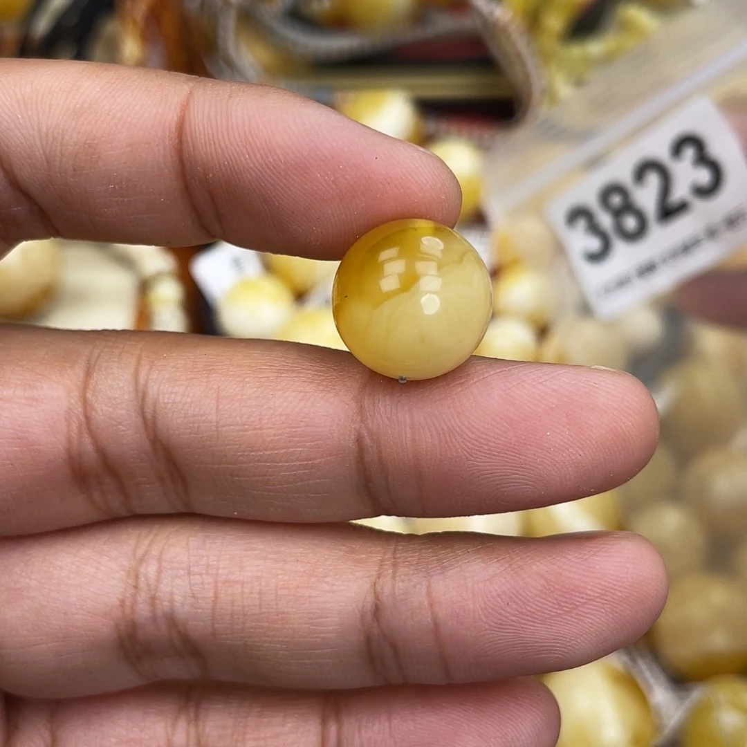 蜜蜡未镶嵌珠宝奇石粉14.8