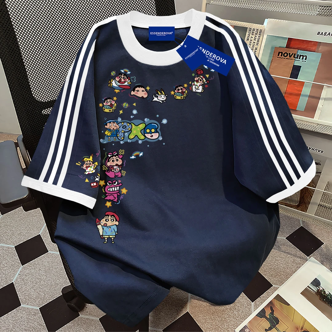 100%纯棉韩系个性圆领短袖t恤男女夏季爆款宽松休闲学生情侣上衣