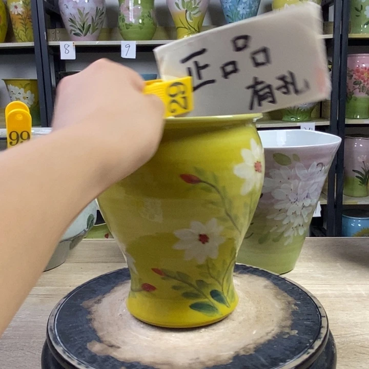 景德镇高温陶瓷花盆