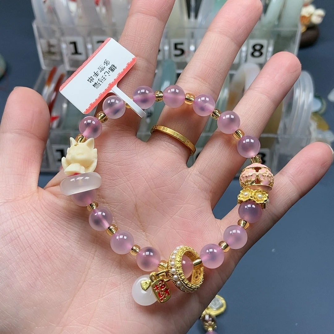 玛瑙/玉髓手链未镶嵌3