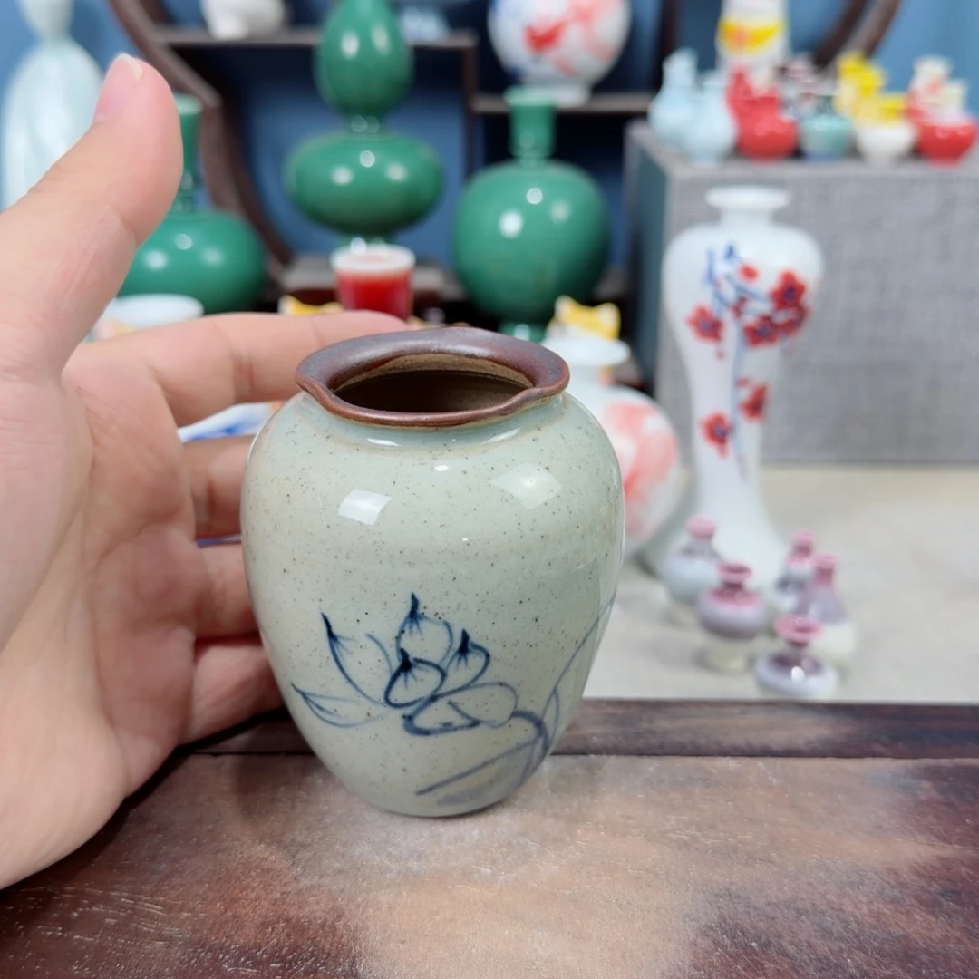 陶瓷手工小花器摆件