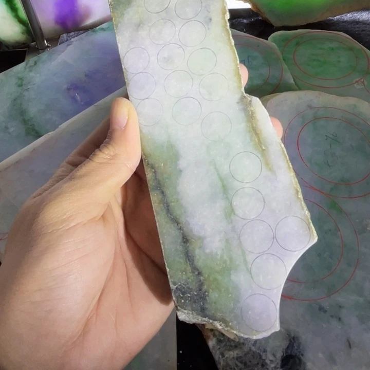 婷***翡翠未镶嵌挂件板料