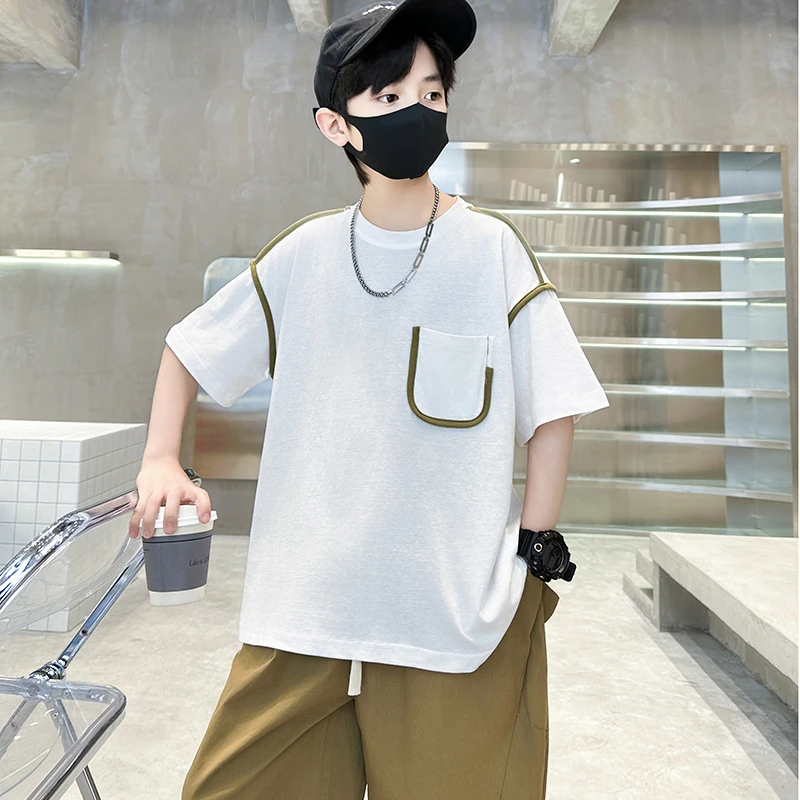 儿童装男童夏装套装2025新款中大童夏季男孩夏款时髦洋气帅气潮酷