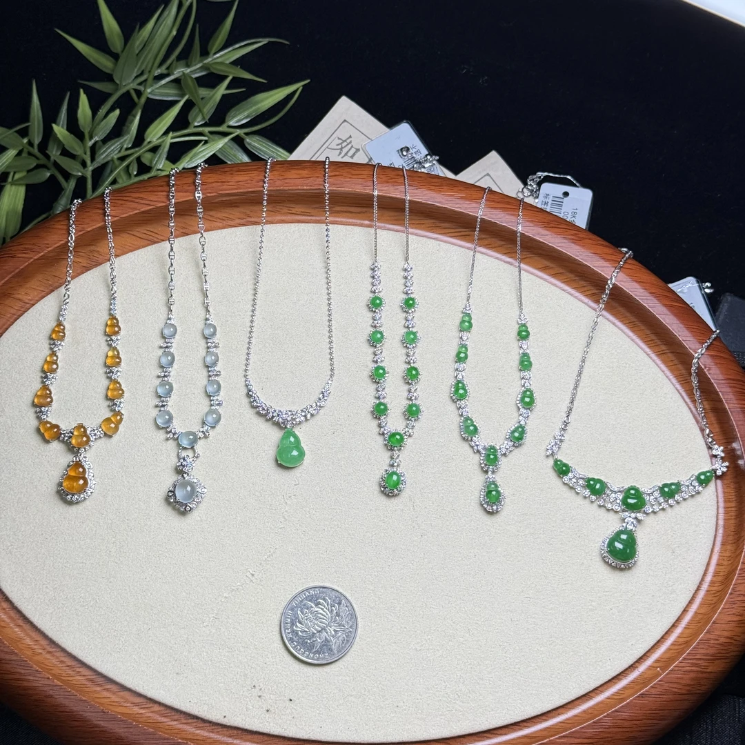 思懿珠宝 18K翡翠项链吊坠-26800-3-ZGM-多样性发一