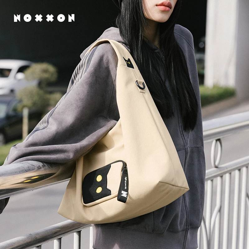NOXXON通勤包包大号单肩大学生上课腋下慵懒风大容量托特包ND0162