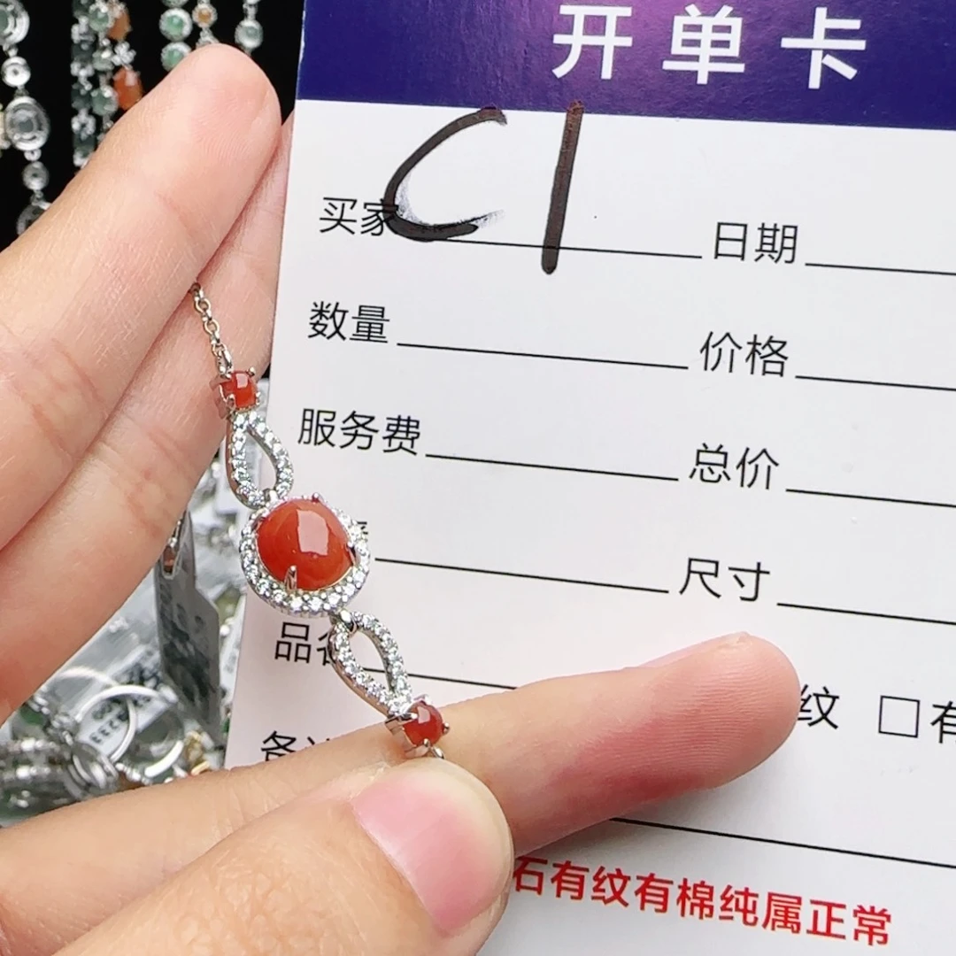 银S925镶嵌戒指翡翠