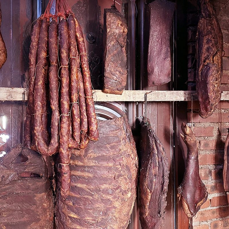 直播四川腊肉猪头老腊肉正宗柴火烟熏土猪肉农家农家烟熏腊肉