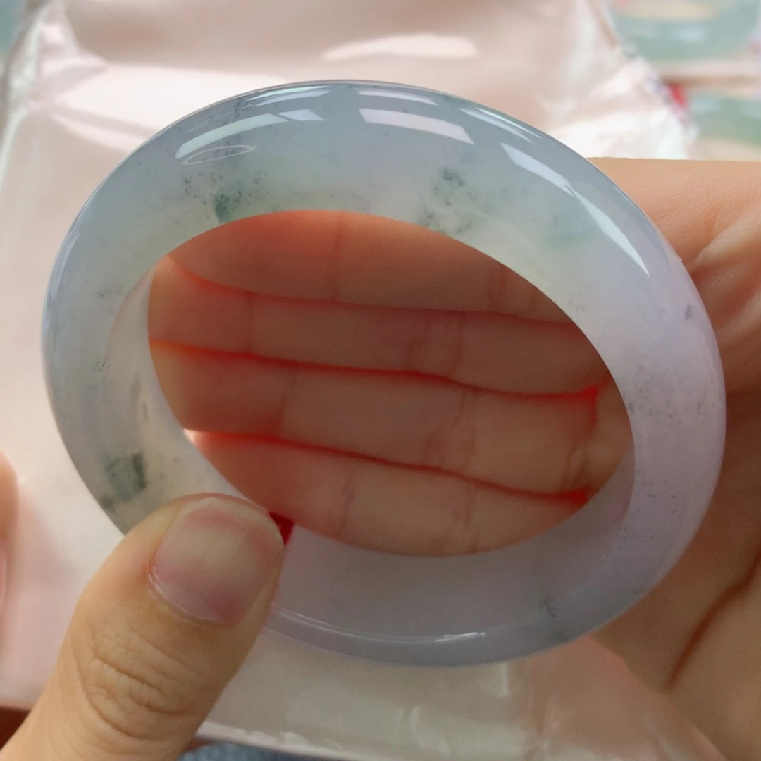 未镶嵌手镯翡翠缅甸天然翡翠A货55.3轮胎