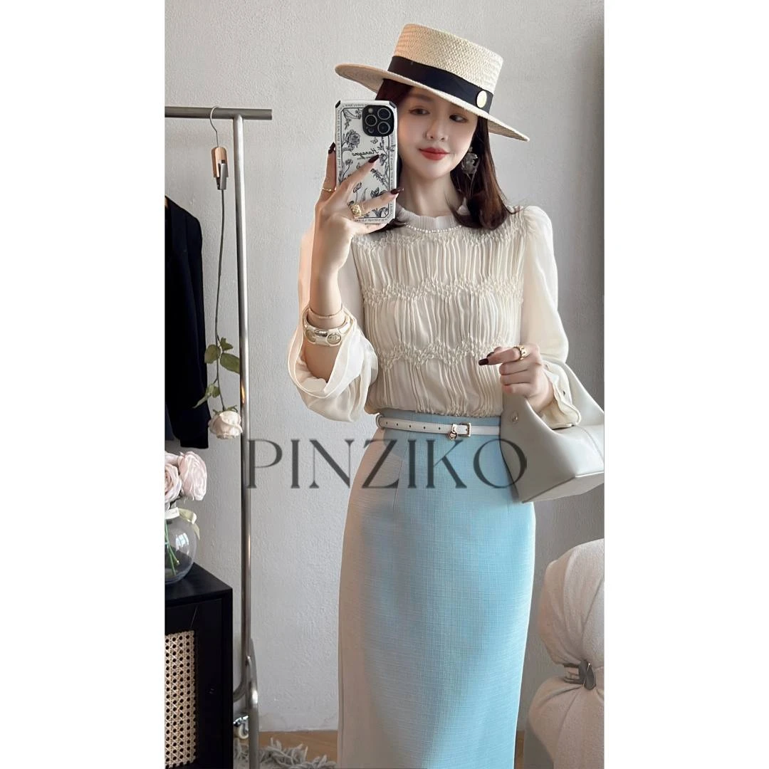 【年终宠粉大促】【PINZIKO】艺术生~简约长袖衬衫TJA081