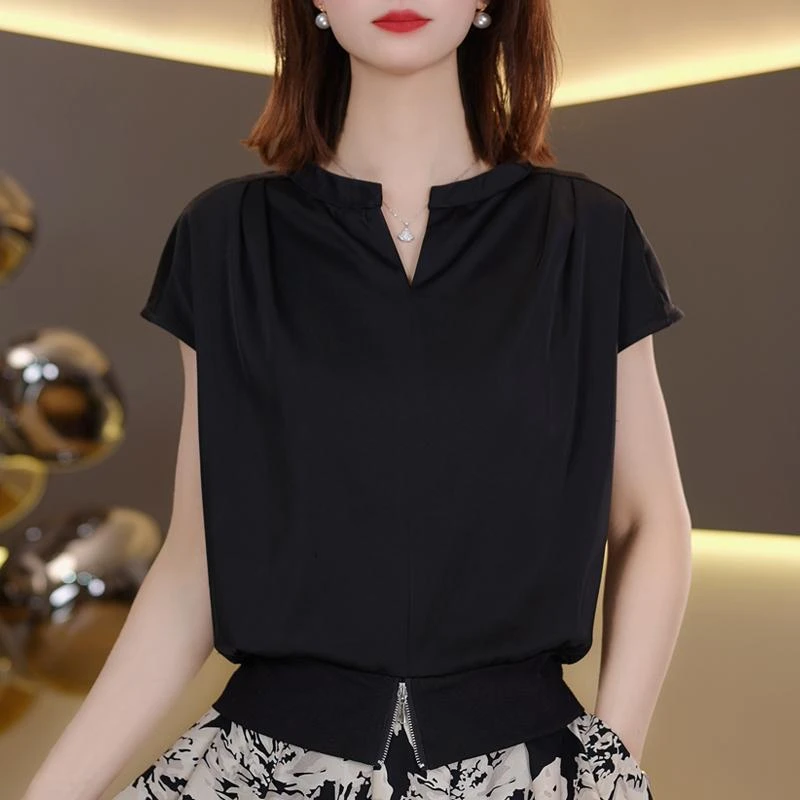 轻奢高级感短袖T恤女小衫