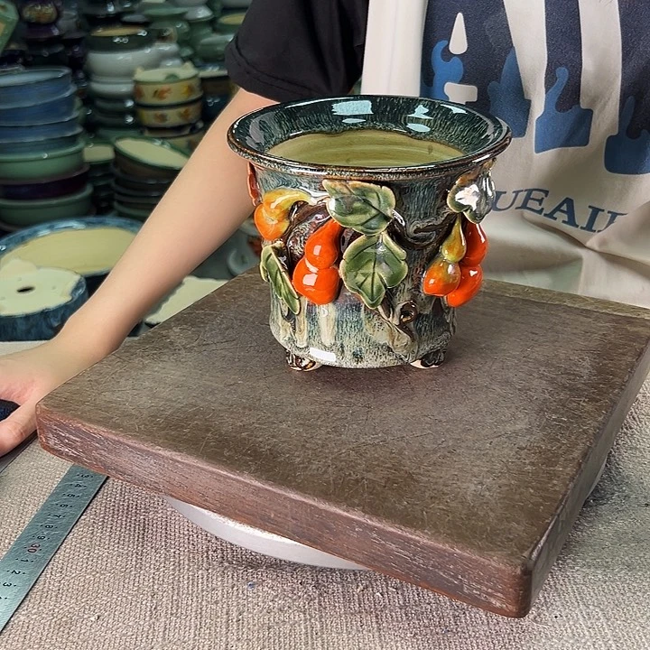 泳坤堂石湾盆陶瓷