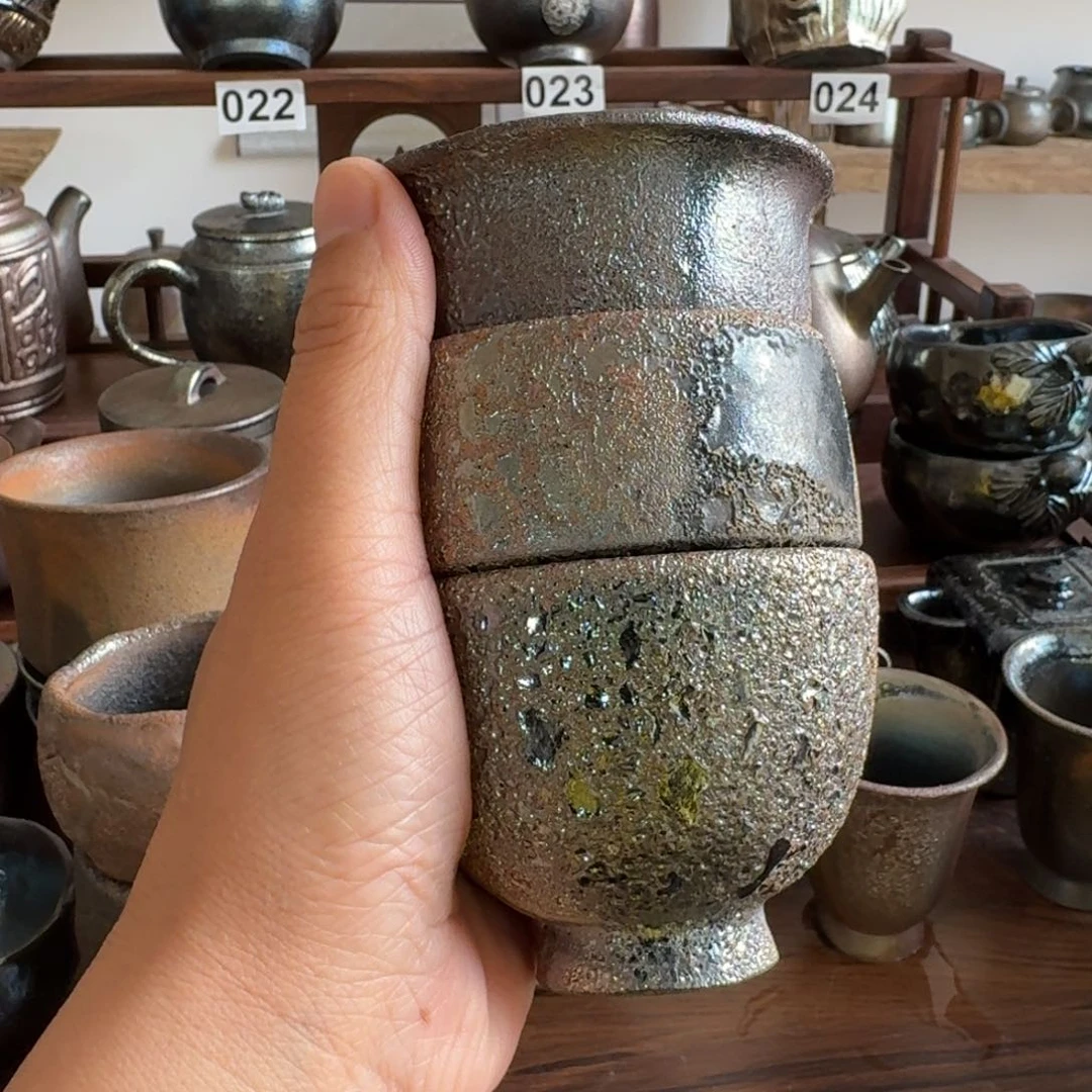 杯不*己建水紫陶柴烧茶器