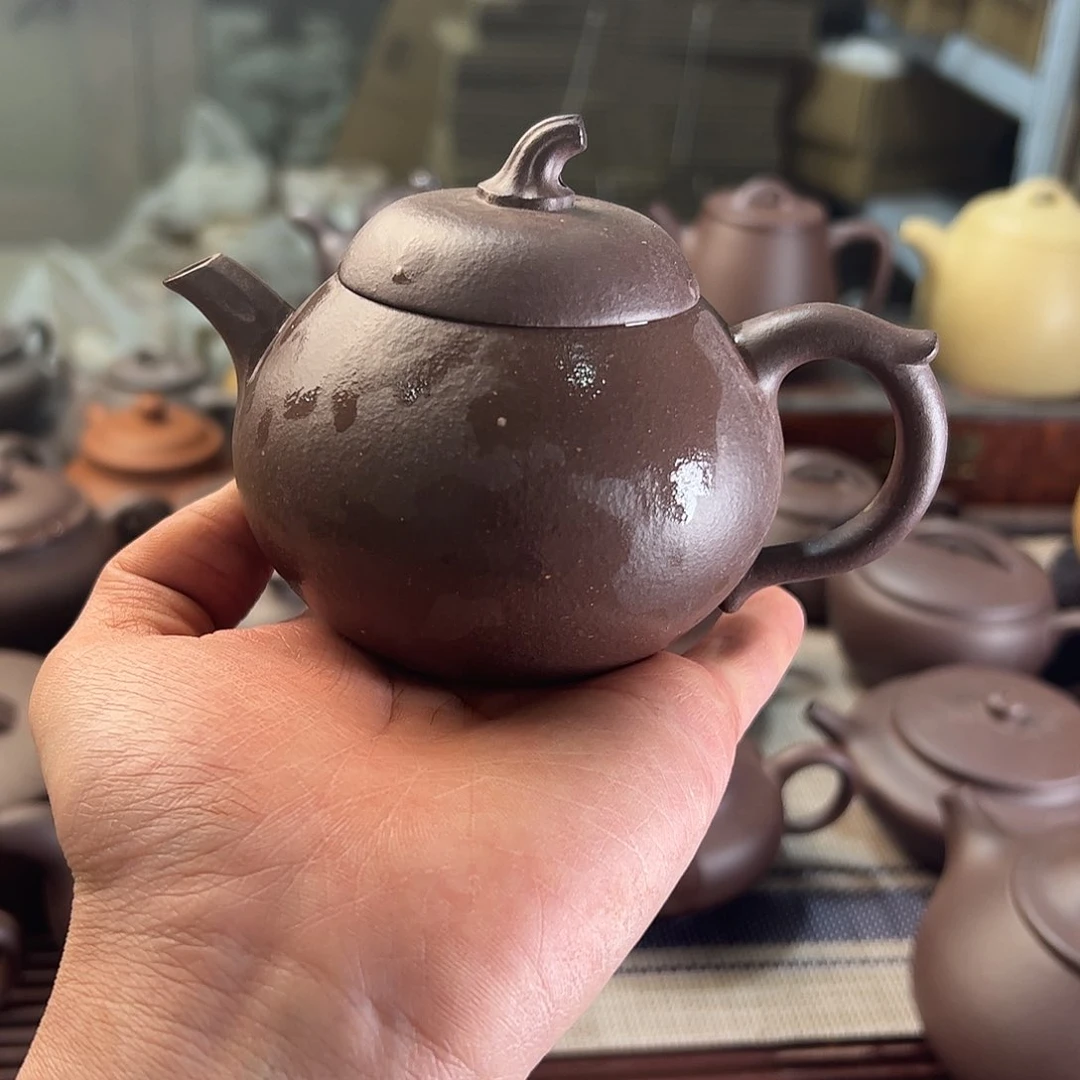 紫砂茶壶水潭紫泥团购