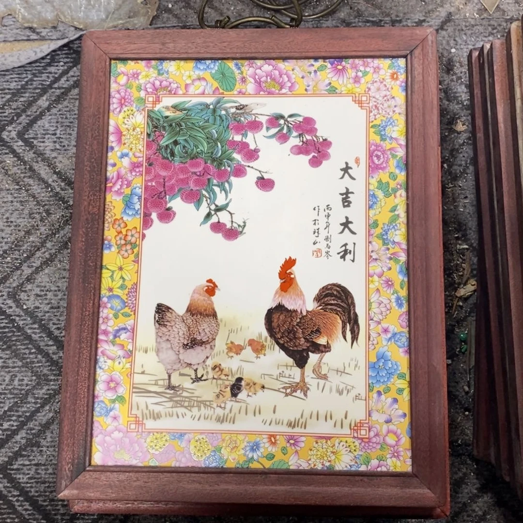 瓷37*28 景德镇瓷板画柴窑烧制