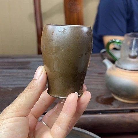 戬谷龙窑柴烧茶杯