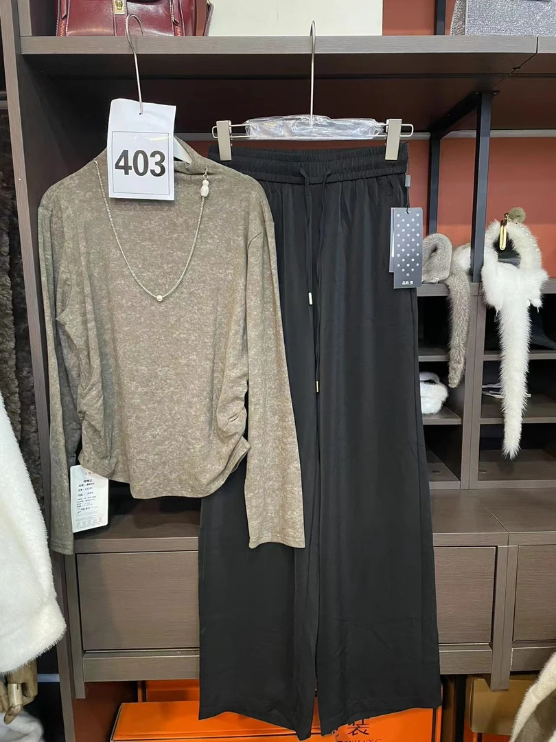 403百搭灰色家居服春夏工装风潮流上衣休闲套装时尚套装时尚