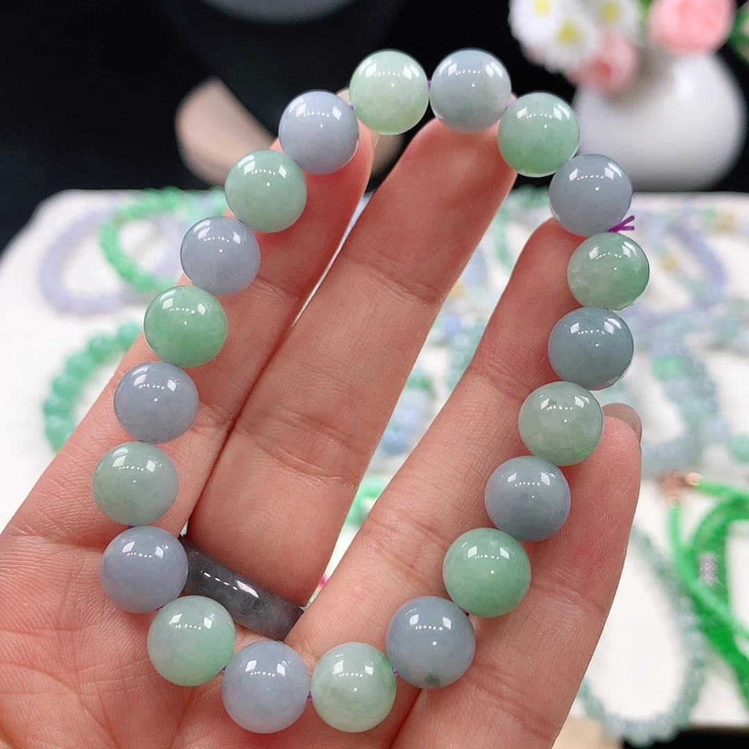 翡翠未镶嵌手链9.4mm