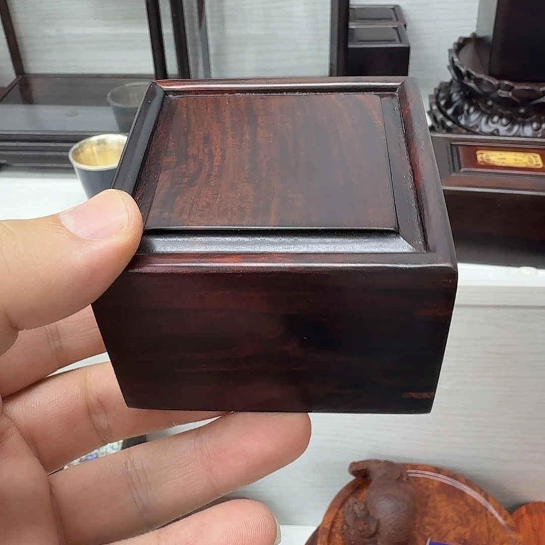 木大红酸枝7.5正方盒子