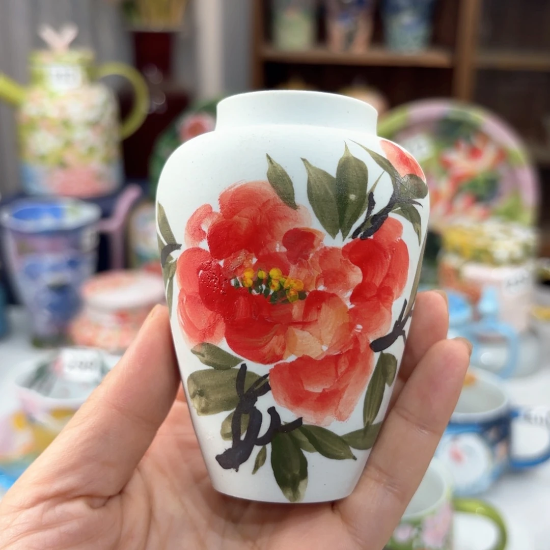 景德镇手绘高温釉下彩陶瓷茶具