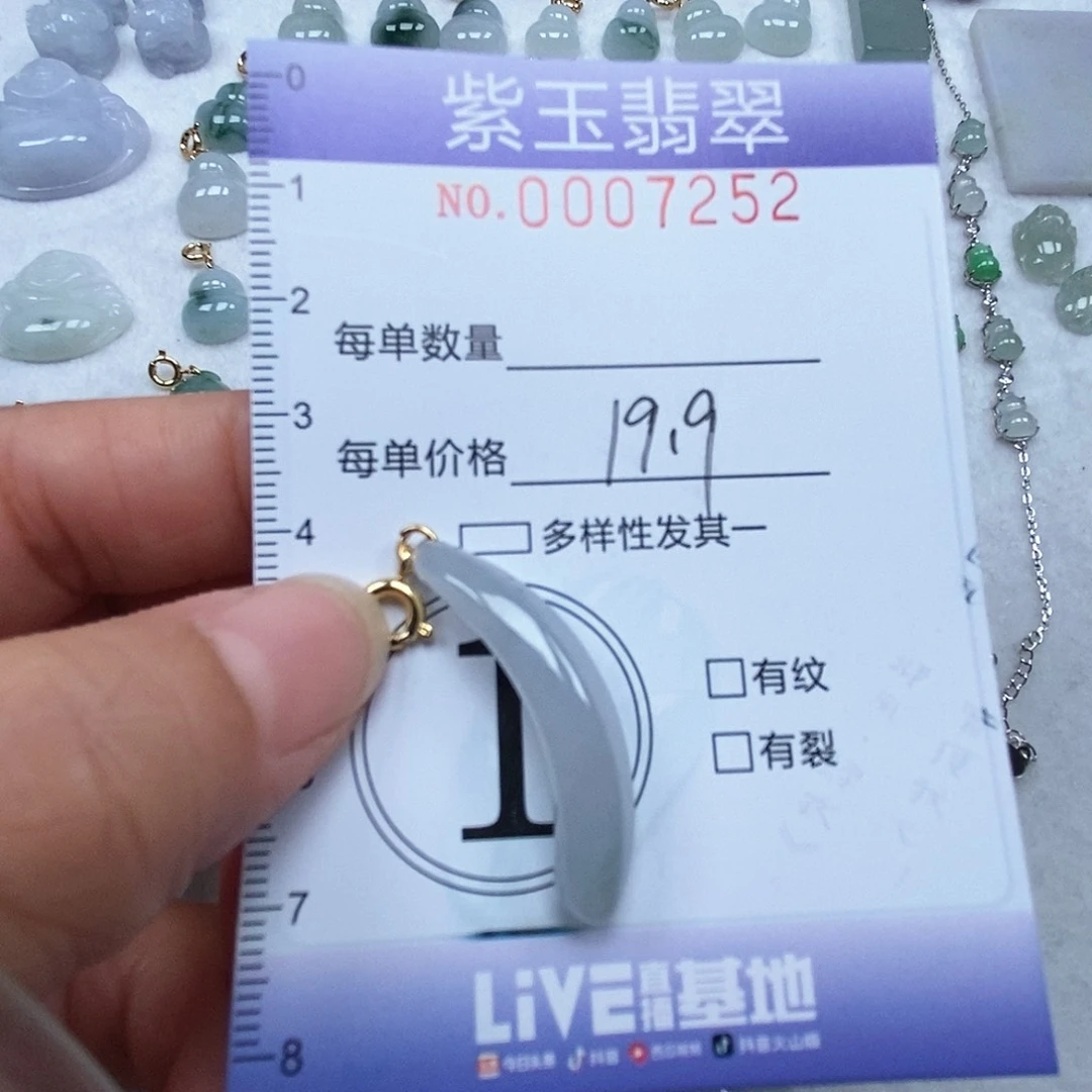 翡翠未镶嵌颈饰冰胶随行